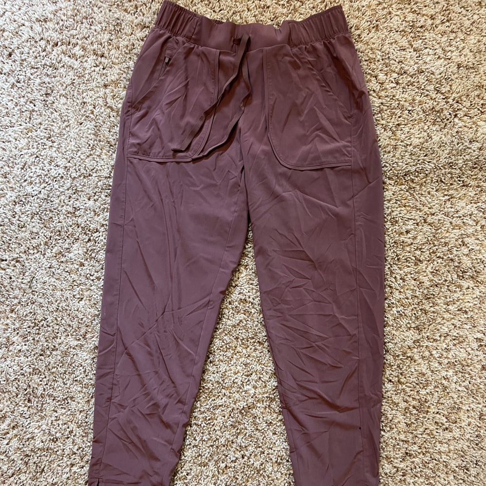 Taupe/brown straight leg pants